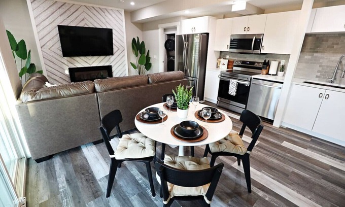 Southeast Calgary Apartment | Mahogany Lakefront 2BR Walkout | Trails & Privacy