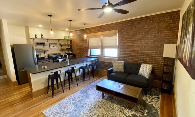 Waynesville Apartment | Main Street Retreats 101 Cozy, New Downtown Apt. 101
