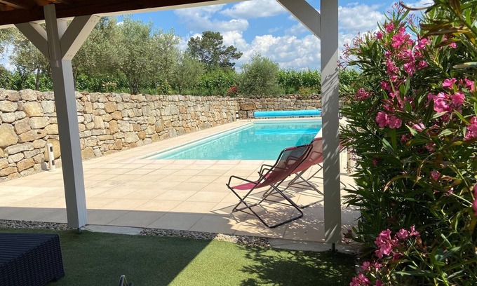 Rosieres House | Maison Cosy au calme piscine privée, Sud Ardèche, Exceptional view