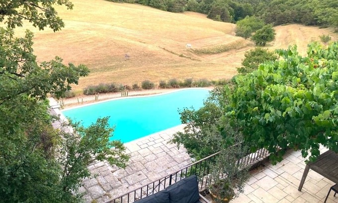 Felines-sur-Rimandoule House | Maison de Campagne 10/12+p, Piscine à Débordement, Parc, Terrasses Avec vue