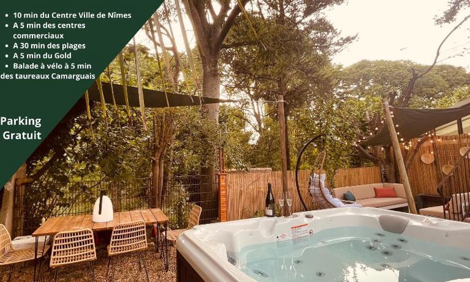 Costieres House | Maison dans les Arbres, SPA, Tennis, Parking