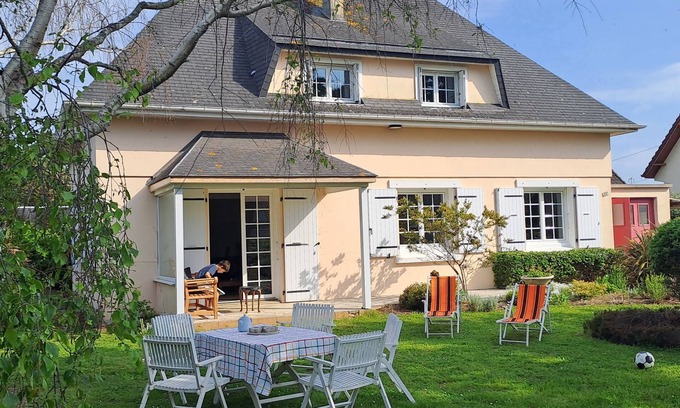 Lindbergh Plage House | Maison Familiale Denneville Plage , 200m de la mer