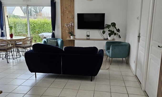 Quimper House | Maison Individuelle de Plein Pied, à 5min du Centre Ville, 20 Minutes des Plages