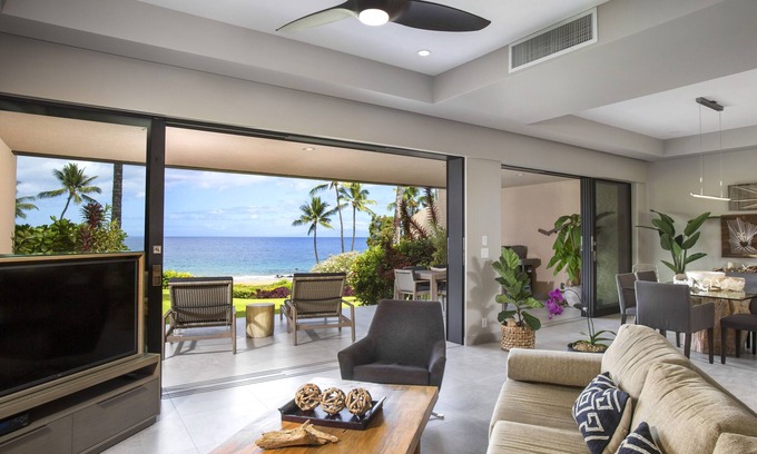 Wailea Condo | Makena Surf A102 Beachfront Resort - 2 Bedroom Oceanfront Condo