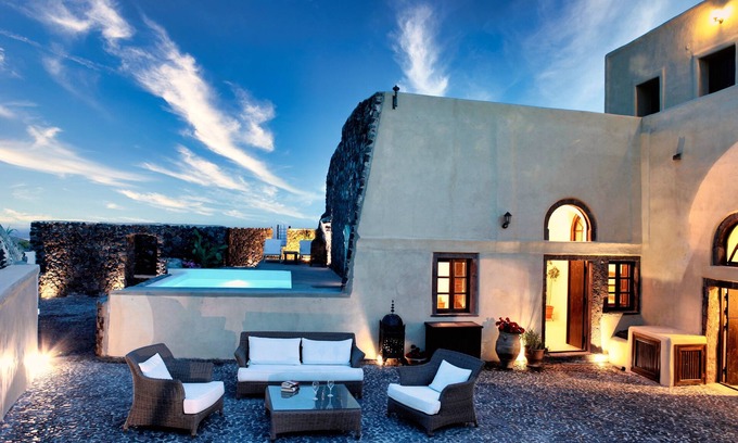 Megalochori Villa | Mansion Kyani- Spectacular Santorini villa- Car included- Private & Spacious