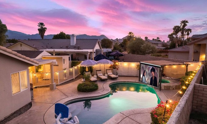 Indio House | Mariposa House | Swim-In Theatre w/Gated Pool