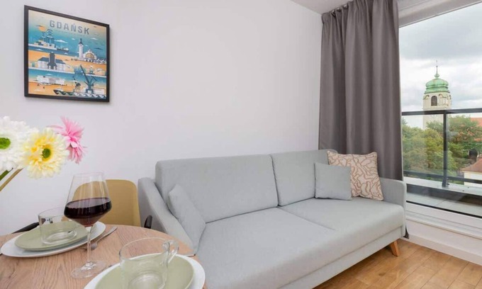 Zaspa Apartment | Mickiewicza 7 | Elegant Apartment | Balcony