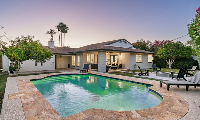 Alhambra House | Mid-Century Oasis w/Luxury Kitchen and Pool