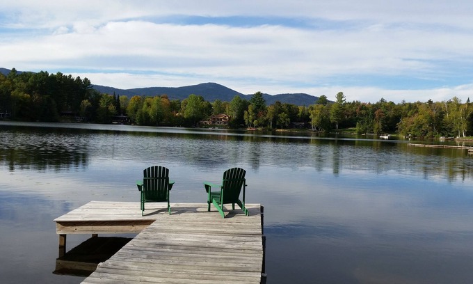 Lake Placid House | Mirror Lake Waterfront with Mountain and Lake Views, Sleeps 10.npermit # 200031