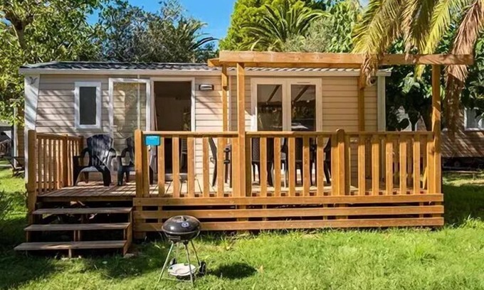 Villeveyrac House | Mobil-home | Comfort XL | 2 Ch. | 4 pers. | Raised terrace | A/C