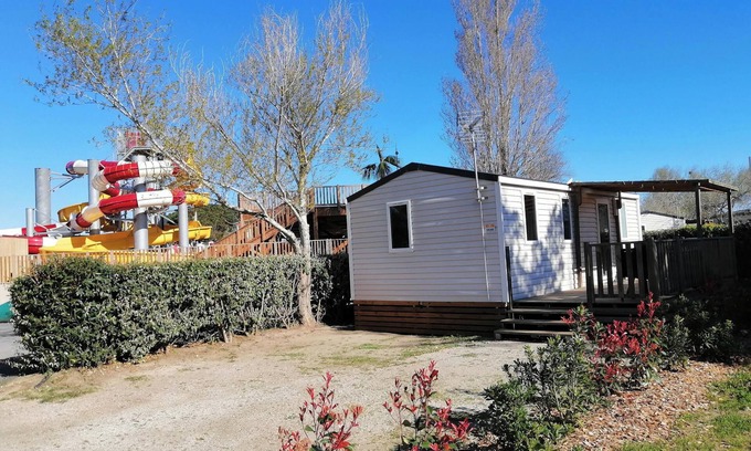 Torreilles-Plage House | Mobile home at camping les dunes