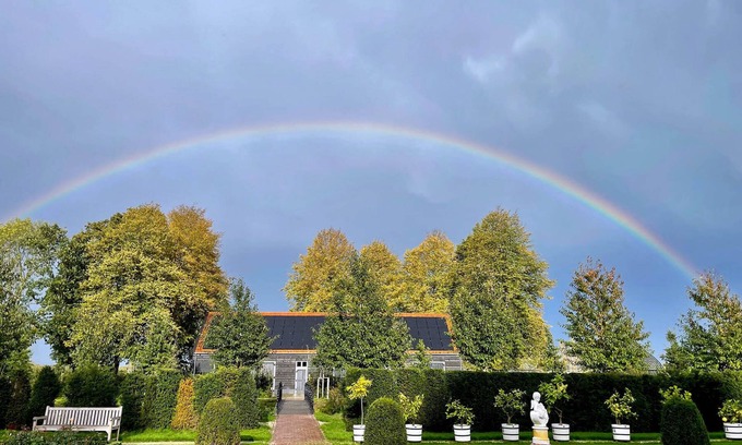 Jaarsveld House | Modern Apple Barn Loft Residence at Huis te Jaarsveld private estate park garden