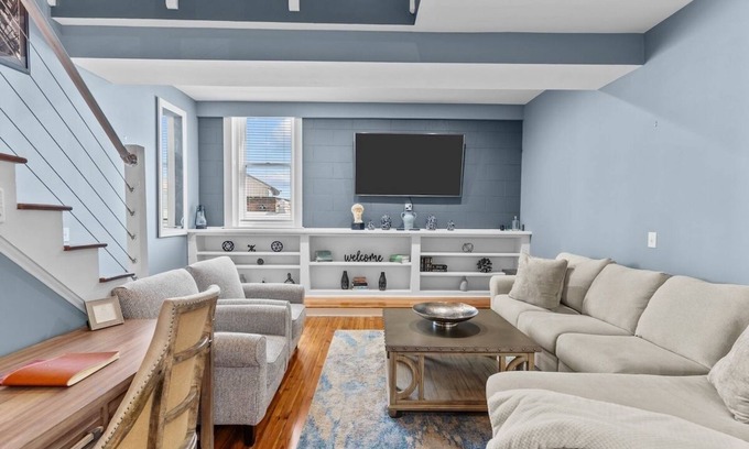 Wilmington Historic District Apartment | Modern Blues - Downtown Location with Parking