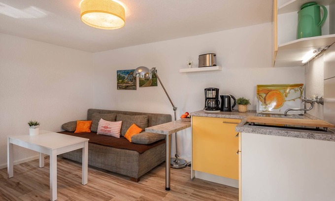 Luetow Apartment | Modern bungalow in Lütow on the Achterwasser with terrace and jetty access