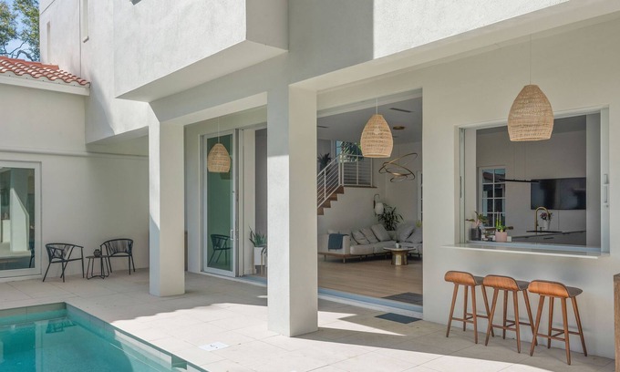 Historic Old Northeast House | Modern design home - pool, water view & golf cart