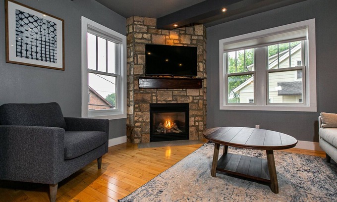 Dubuque House | Modern home in historic neighborhood with lower level game room by Loras College
