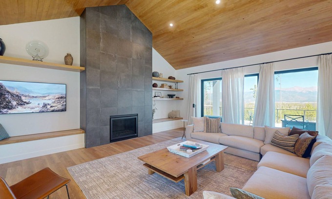 Granby House | Modern home with a hot tub, game room and fabulous deck space!
