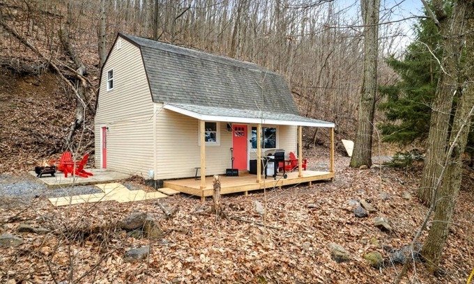 Ridgeway Cottage | Modern Mountain Cottage with Hot Tub, Fire Pit Nestled in the Woods of Gerrardstown, WV