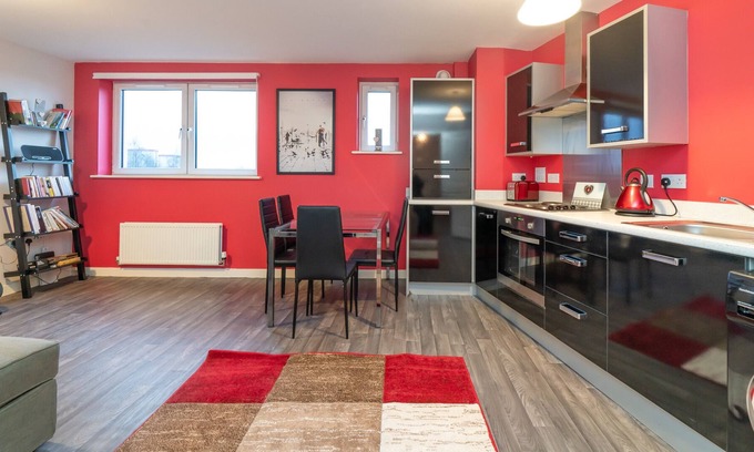 Restalrig Apartment | Modern one-bed apartment with free underground parking. Sleeps 4.