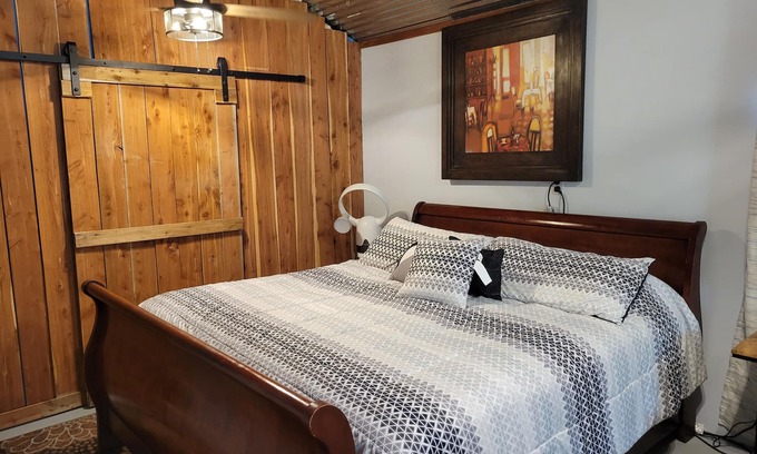 Kempner Cabin | Modern Style Cabin with deck to watch ranch animal
