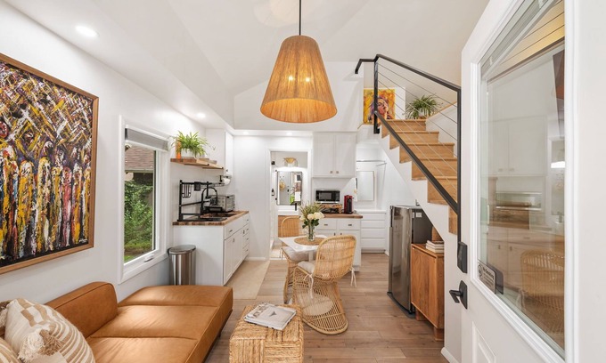 Maple Ridge Cottage | Modern Sunset cottage in Tulsa walk to gathering place downtown and Utica square