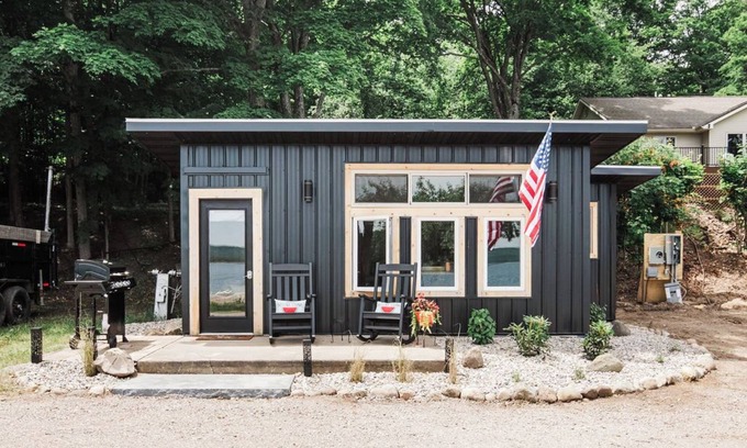 East Jordan Cabin | Modern Twin Cabin on Lake Charlevoix, Boat Rentals