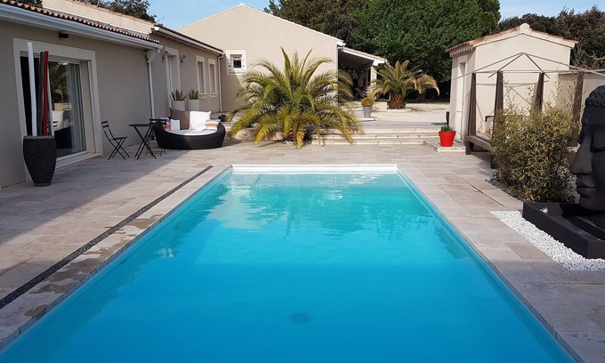 Orange Villa | Modern villa with pool