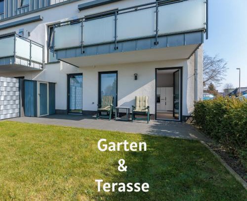 Ibbenbueren Apartment | Modernes Apartment mit Terrasse & Garten, Parkplatz & Self-Check-in