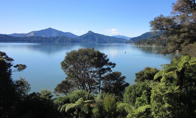 Moetapu Bay House | Moetapu Bay, with sea views and private beach.