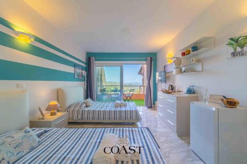 Portisco Apartment | Monolocale con vista mare e doccia idromassaggio