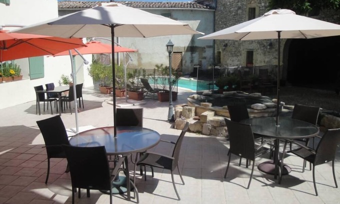 Montaren-et-Saint-Mediers Apartment | Montaren Et Saint Mediers: LODGING BAMBOO apartment in Farmhouse of the XVIIIème century with mezzanine, made safe heated swimming pool and Spa