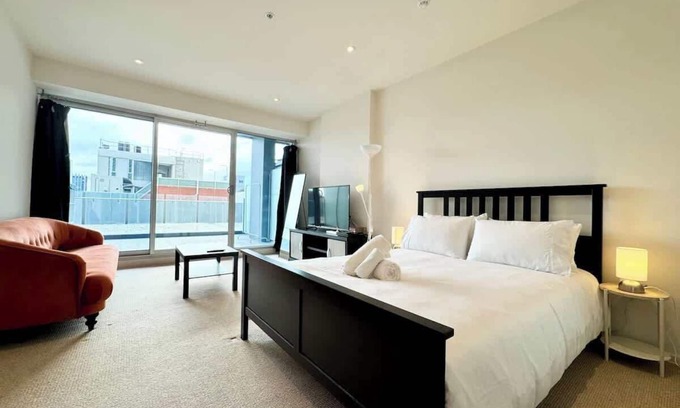 Adelaide Central Business District Apartment | Morphett St Studio Retreat with Pool & Gym Access
