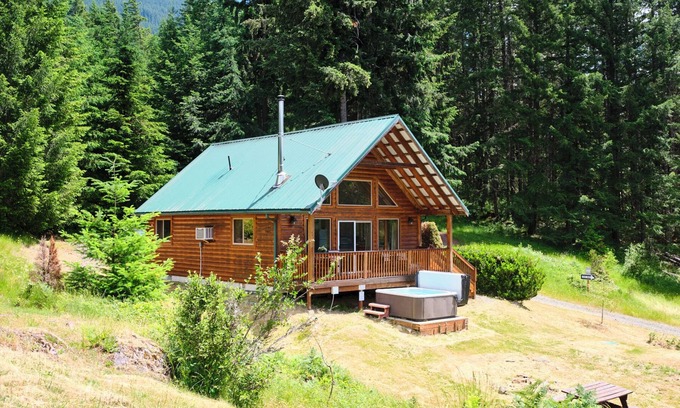 Packwood Cabin | Mountain View Cabin, Hot Tub at Mt. Rainier