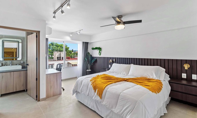 Downtown Queretaro Apartment | MS Moderna Suite Centrica Aire Acondicionado