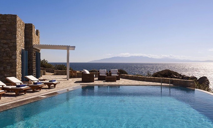 Paraga Villa | My Rental Homes - Efkalia with infinity pool, panoramic views and private dock