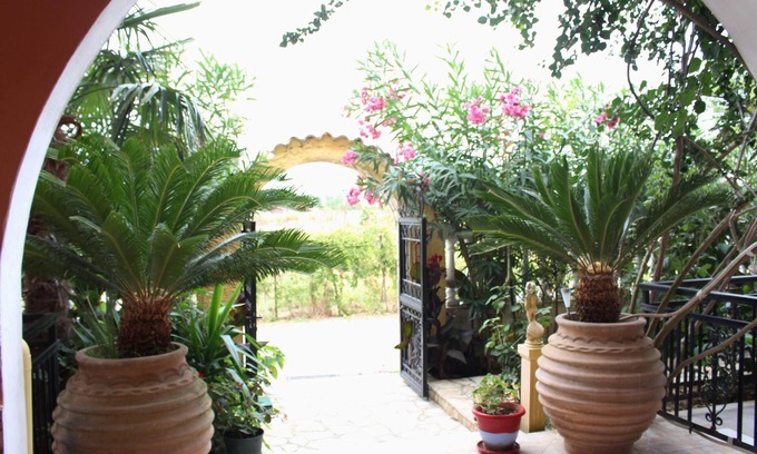 Ag. Georgios Apartment | 'Nefeli Apartment 1st Floor' with Sea View, Garden & Wi-Fi