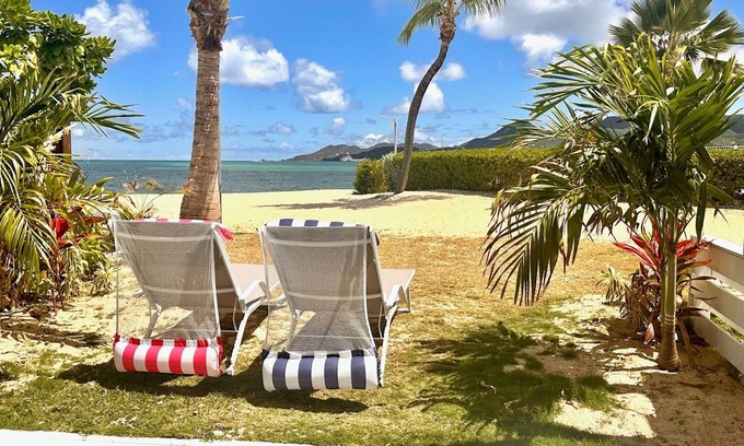 Nettle Bay Villa | new 2-bedroom water front villa enchanting Saint Martin with WiFi, AC