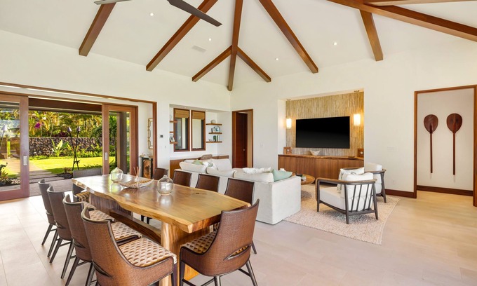 Poipu House | New 5 BR Ocean View Luxury Home w Pool, Fire pit, Spa