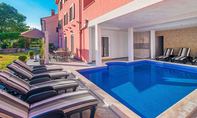 Sveta Marina Villa | New! Grandiose pool villa with sea views