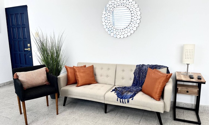 Santurce Apartment | New Listing! Central Location-Walk to Beach+near Airport+2 balconies+Mango Tree