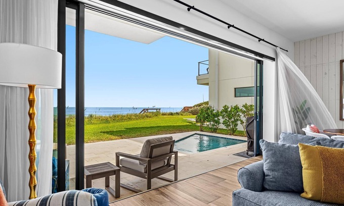 Melbourne Beach House | NEW Luxury Modern Beachfront Villa w/Private Heated Pool, BBQ Grill, OCEANFRONT