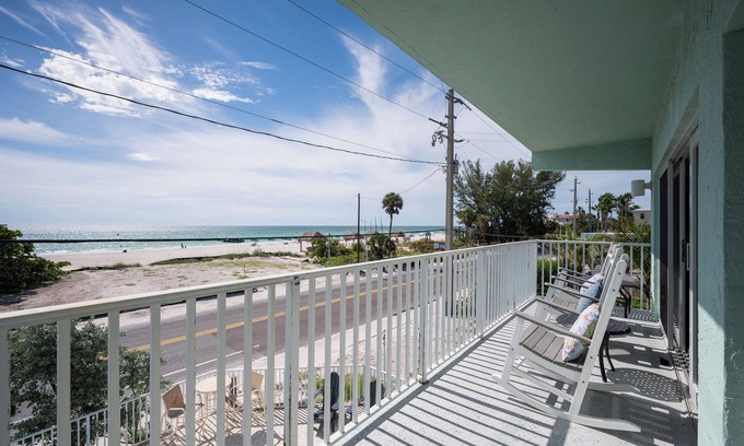 Bradenton Beach Condo | New Rental- Beach Views! Updated Spacious condo with Coastal Decor