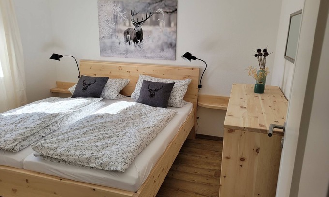 Grassau Apartment | New vacation apartment 75 sqm with balcony, up to 4 persons, 2 sep. Bedroom