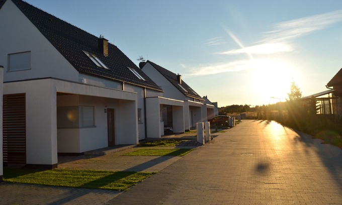 Trzesacz House | New vacation home with large garden, fireplace, comfort, family vacation, dog, pool