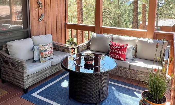 Ruidoso Condo | NEW! Whispering Bluff Luxury Retreat~ Beautiful Sierra Blanca Views