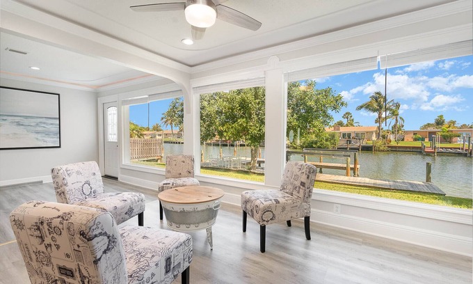 Cocoa Isles House | Newly remodeled. Waterfront. 7 min walk from the beach!