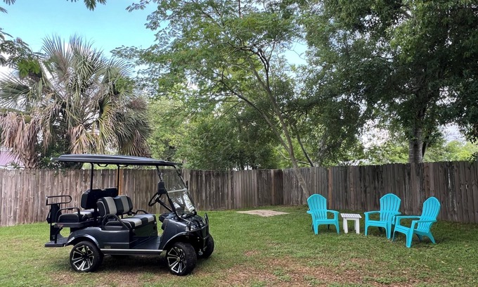 Bay St Louis House | Newly renovated beach cottage in Old Town has golf cart, big yard & pet friendly