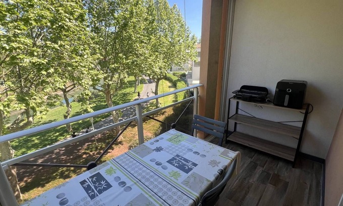 Cap d'Agde Apartment | Nice 2 room apt with pool near Richelieu beach Cap d'Agde