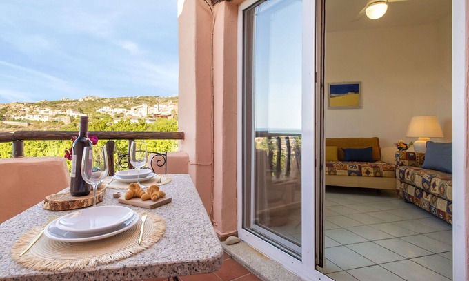 Canneddi Apartment | Nice apartment for 4 guests with A/C, pool, WIFI, TV, terrace and pets allowed
