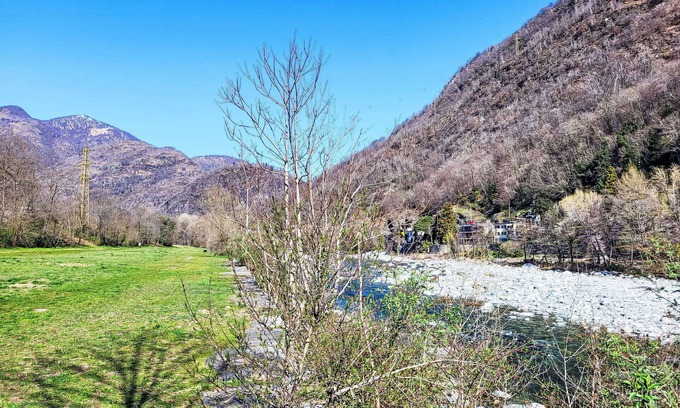 Losone Apartment | Nice apartment for 3 people with WIFI, TV, balcony, pets allowed and panoramic view